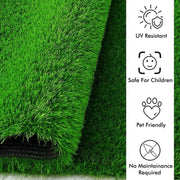 A view of the 58x38cm Artificial Grass Mat, perfect as a welcoming doormat carpet.
