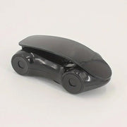 Stylish red sports car phone holder positioned on a car dashboard.