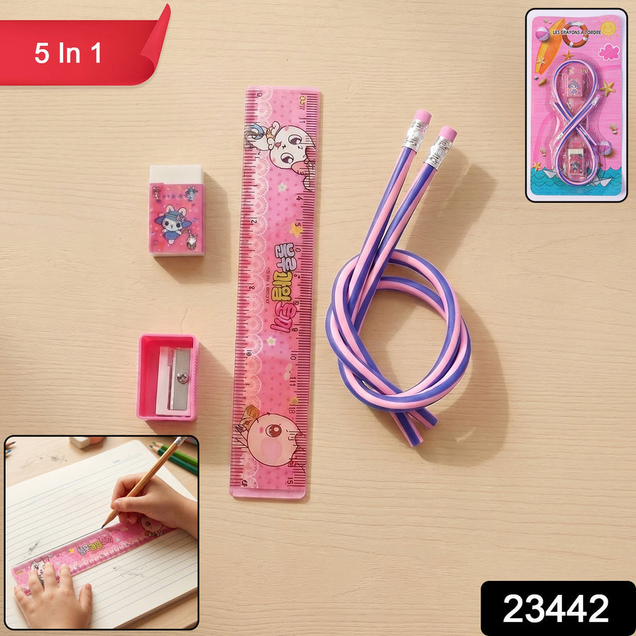 Kids 5-in-1 School Stationery Kit – Fun & Practical Learning Set