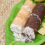 Ergonomic black handle and internal metal steamer plate for the Puttu Maker.