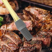 Heat-resistant silicone chef’s brush for kitchen use