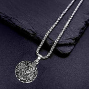 Detailed view of the Hanuman Locket with its accompanying chain.