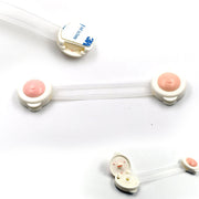 Versatile Baby Safety Strap Lock installed on a refrigerator door, enhancing home safety for kids.