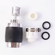 White background showcasing 360° faucet sprayer