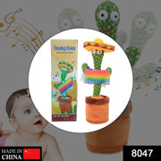 Cheerful dancing cactus toy designed to entertain and engage young children.