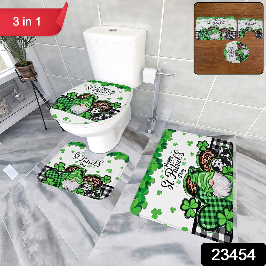 3 in 1 Bathroom Mat Set – Complete Floor Coverage & Non-Slip Design