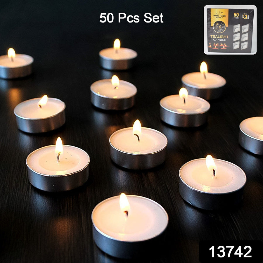 Smokeless Tealight Candles – 50 Pcs Set for Diwali | Indo Glow