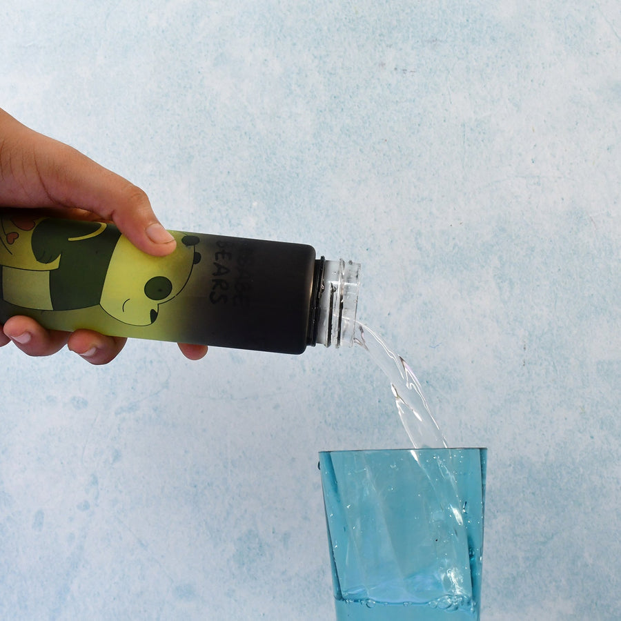 300ml Cartoon Printed Plastic Water Bottle – Leakproof & Portable