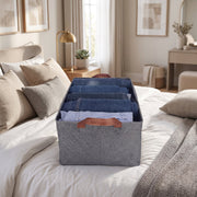 Storage basket clothes organizing use