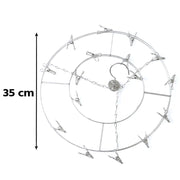 Space saving multi peg hanger for balcony and indoor drying