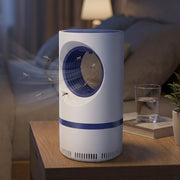Compact mosquito trap lamp ideal for children's rooms and nurseries, safe for pets.