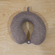 Everyday grey neck pillow for planes, buses and desks