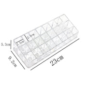 Acrylic lipstick and cosmetic organizer, demonstrating its ability to keep a vanity tidy and well-arranged.