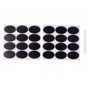 Removable oval jar labels with liquid chalk pen
